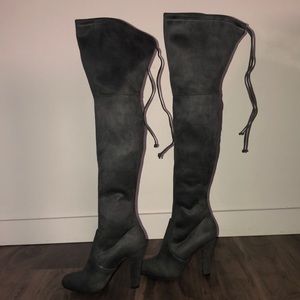 Suede Over the knee boots